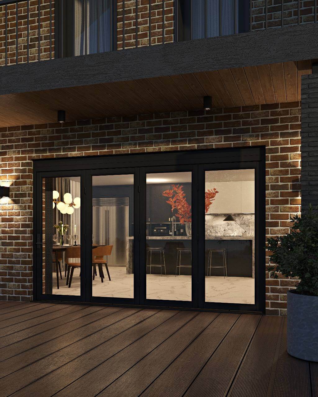 4-panel bi-folding door