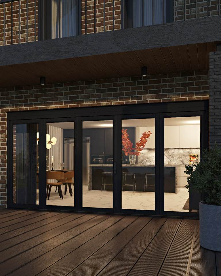 Multi-panel bifold Exterior doors