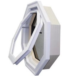 octagon window hinged profile