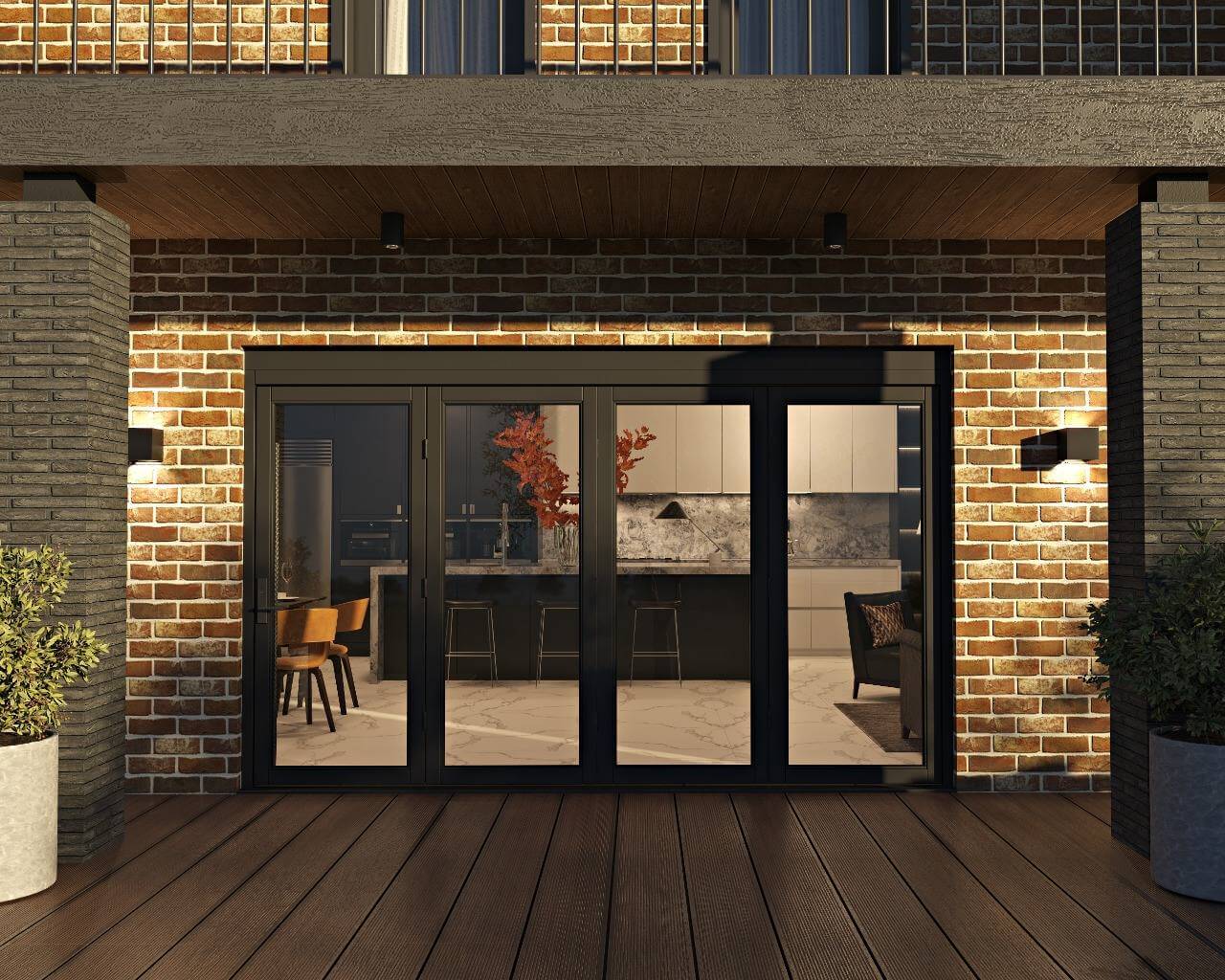 4-panel bi-folding door